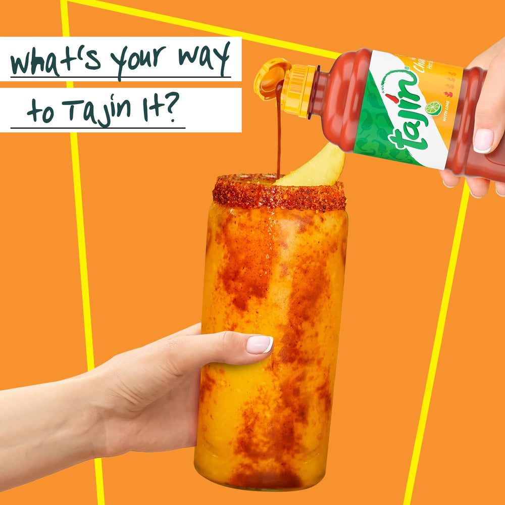 Tajín 12-pack group display ready for events with convenient bulk supply