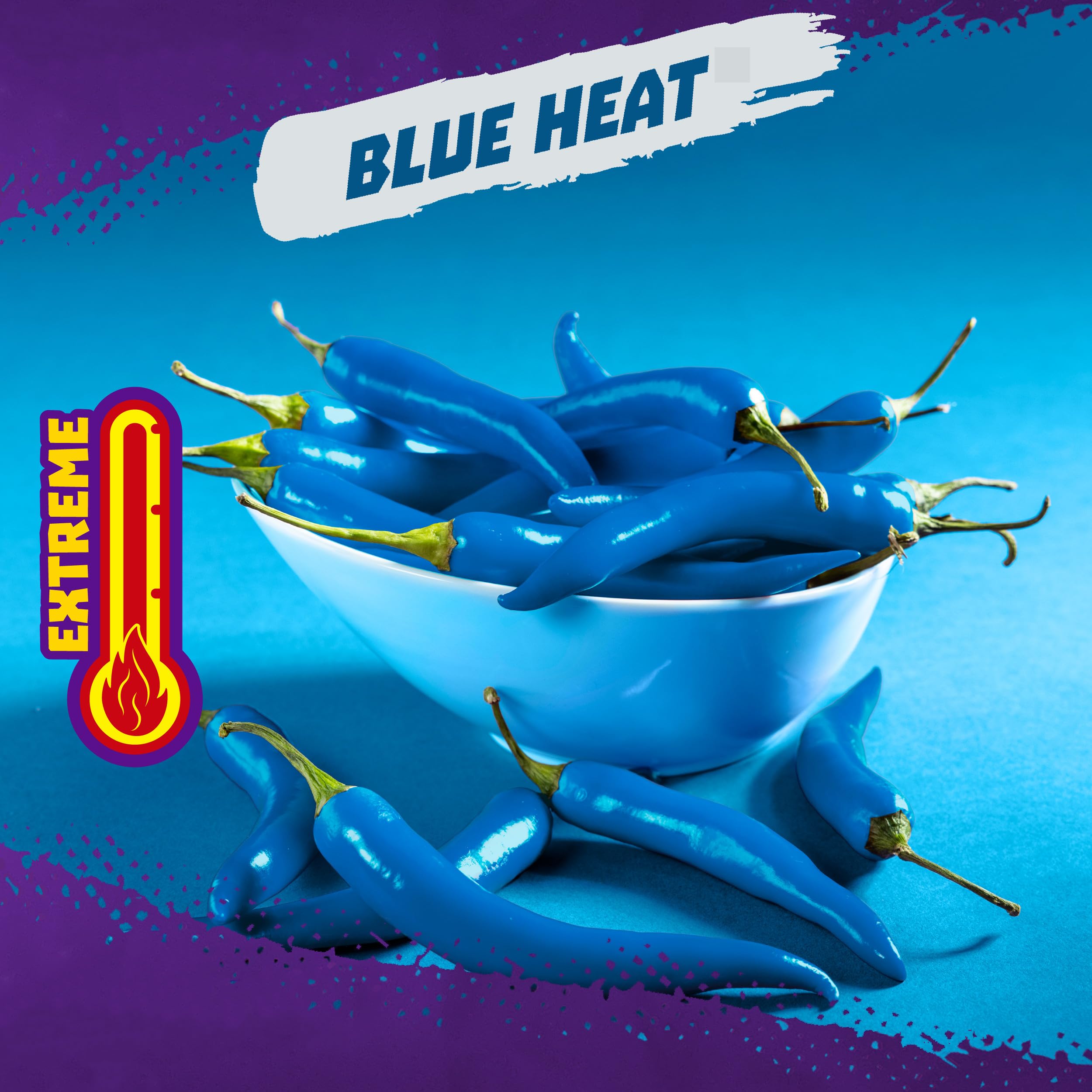 Takis blue heat single bag hero shot highlighting portability and bold taste