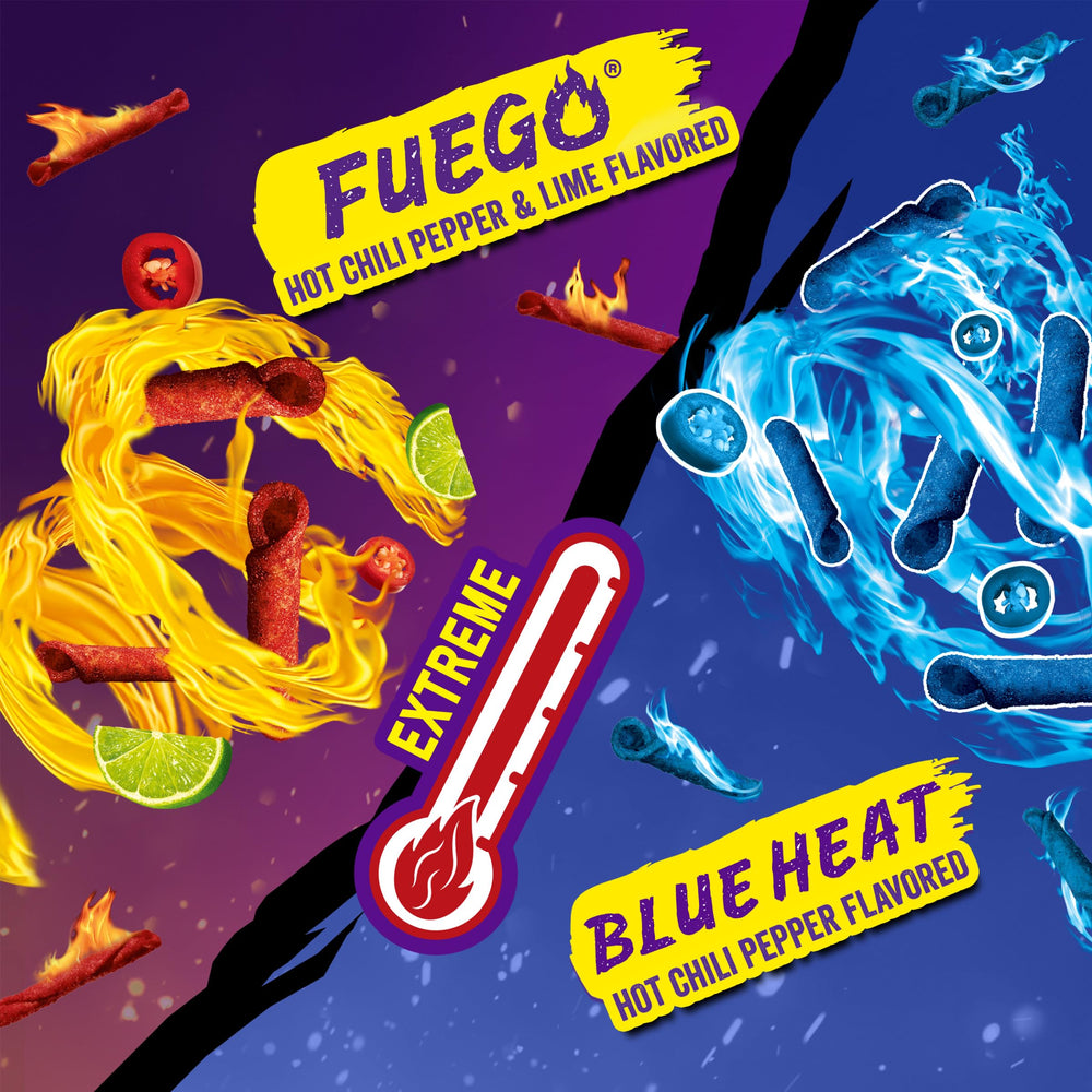 Takis assortment spread displaying multiple mini bags to highlight flavor variety