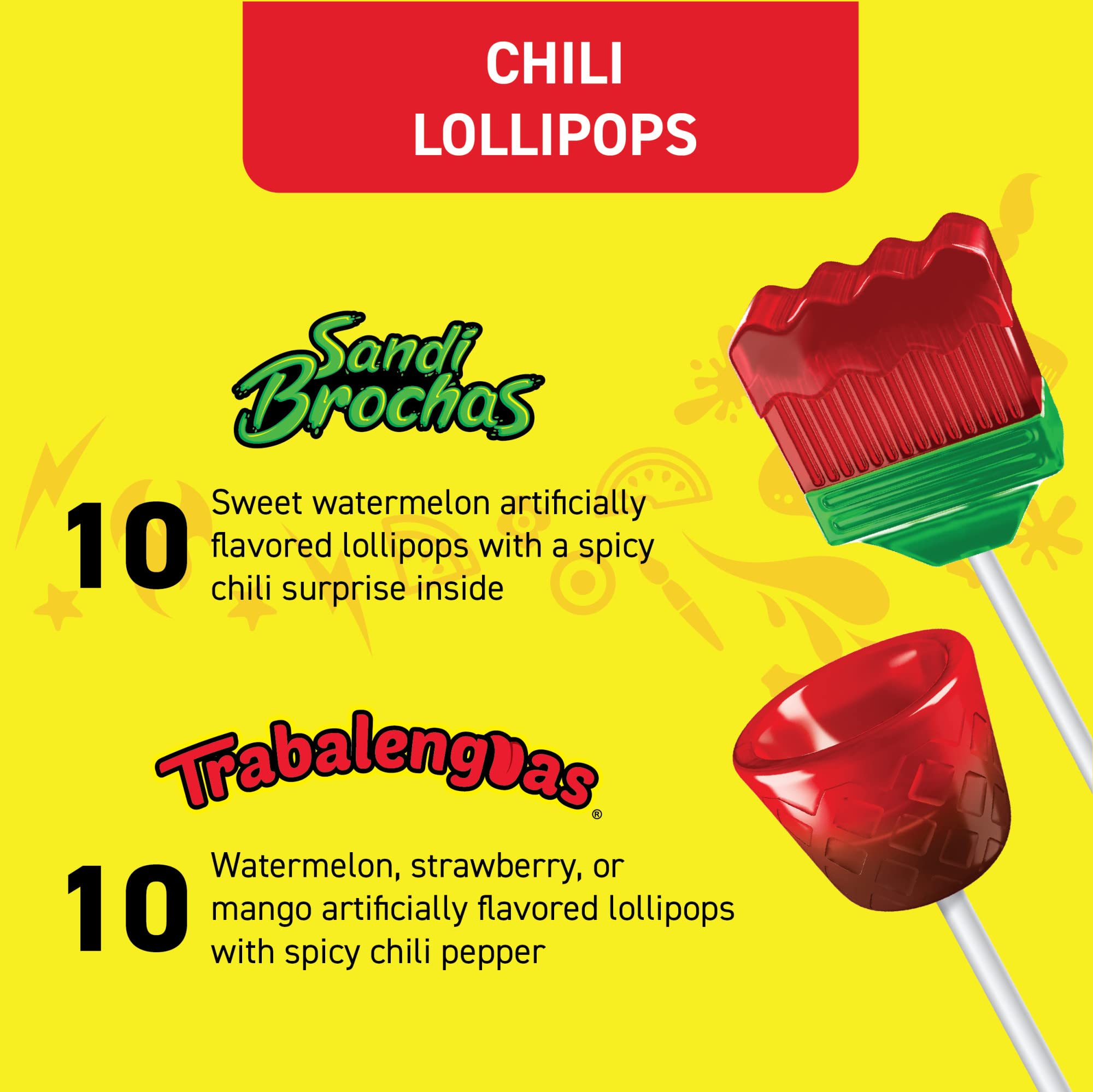 Takis lollipop in hand for scale, communicates portion size