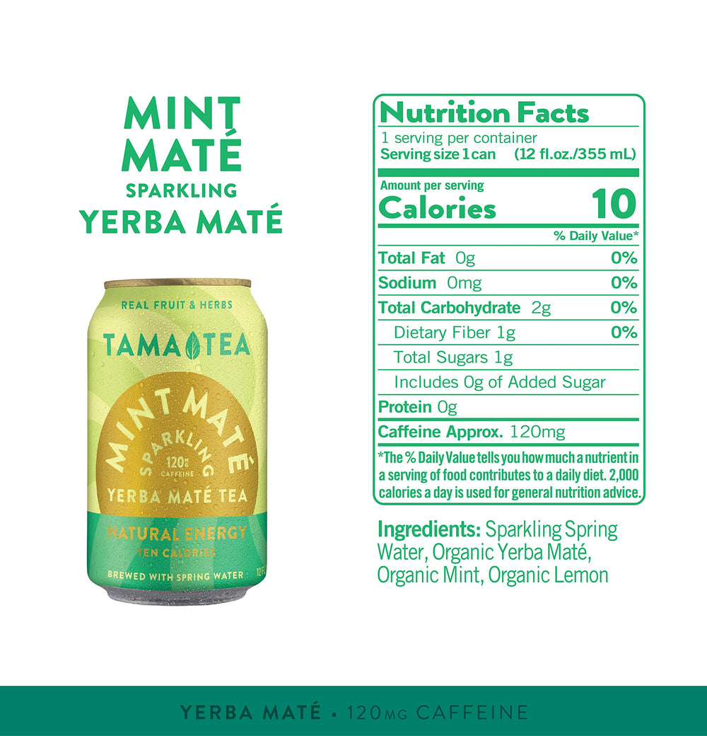 Tama Tea with fresh mint sprig highlighting cooling flavor and aroma