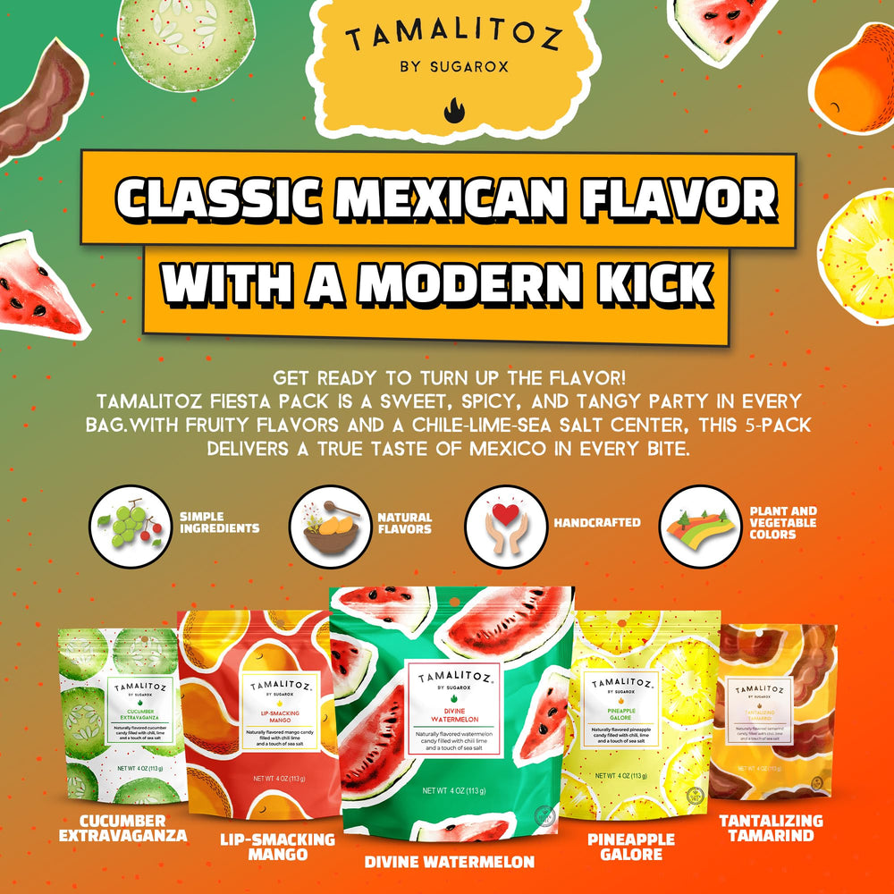 Tamalitoz close-up of candy cross-section with chile-lime center highlighting flavor contrast