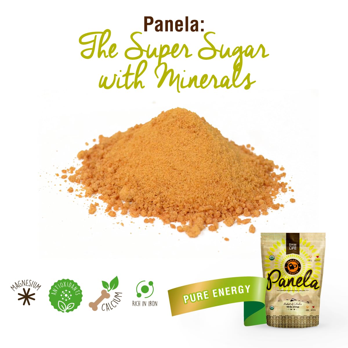 Tamarin Fruits panela grated over bowl ready for baking with deeper sweetness