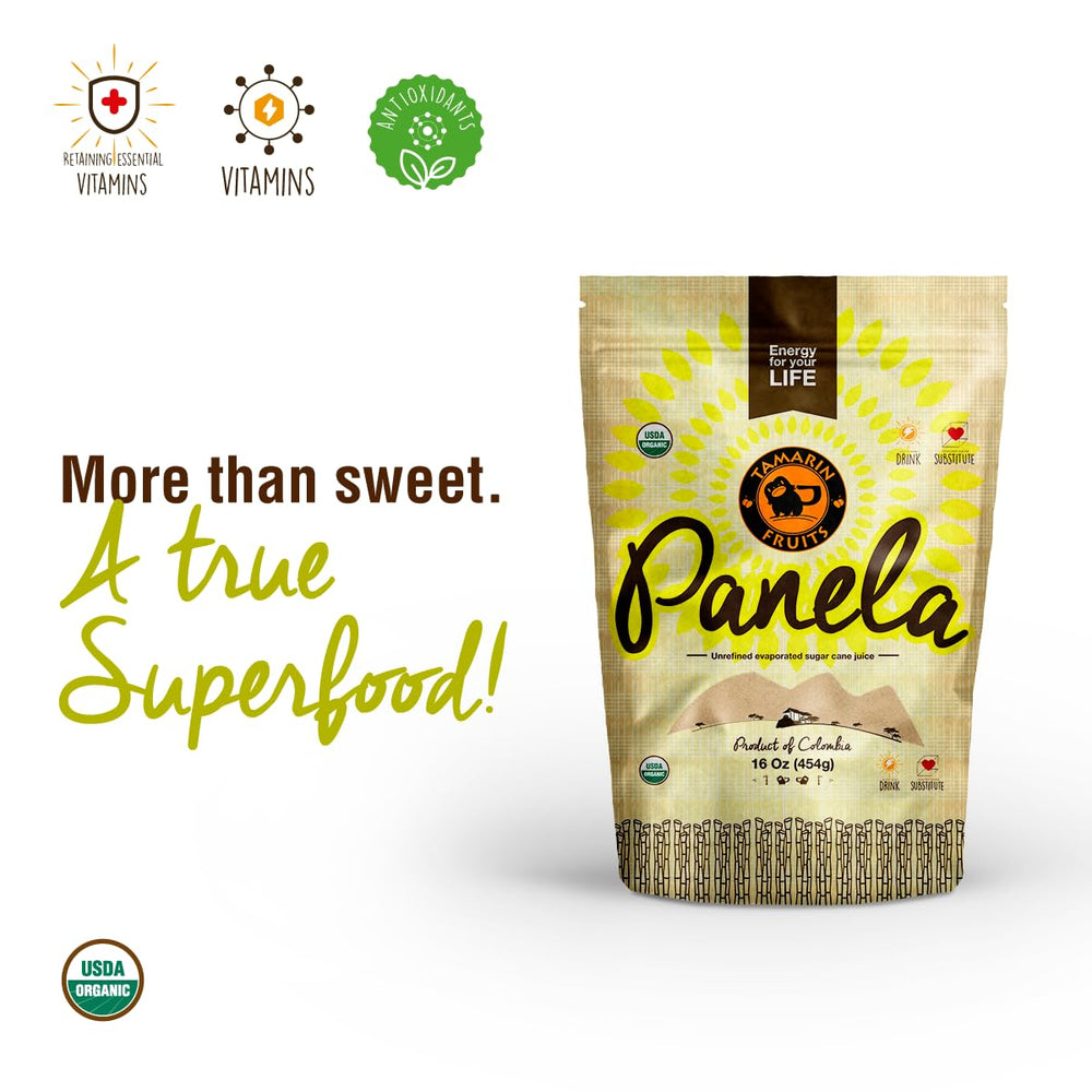 Tamarin Fruits packaging label with certifications conveying organic, non‑GMO benefits