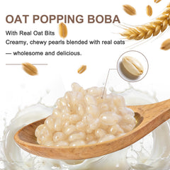 T&Tea pearls on a spoon ready to serve, adds texture and flavor to desserts