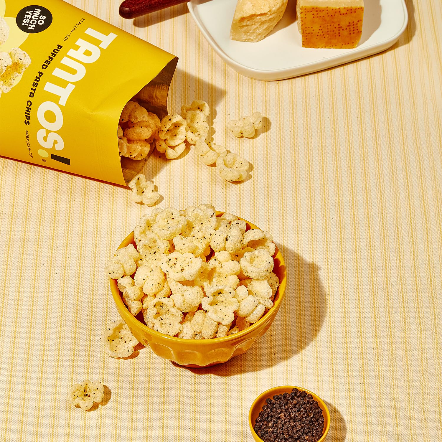 Tantos bag packed in a lunchbox illustrating portable snack benefit