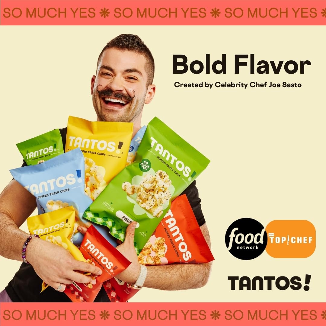 Tantos Marinara bag label detail showing ingredients and authentic Italian benefit