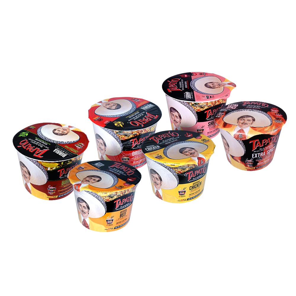 Tapatío bowl on desk in lifestyle scene convenient lunch on the go