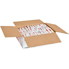 Tapatio stacked packets in a case ready for food service inventory control