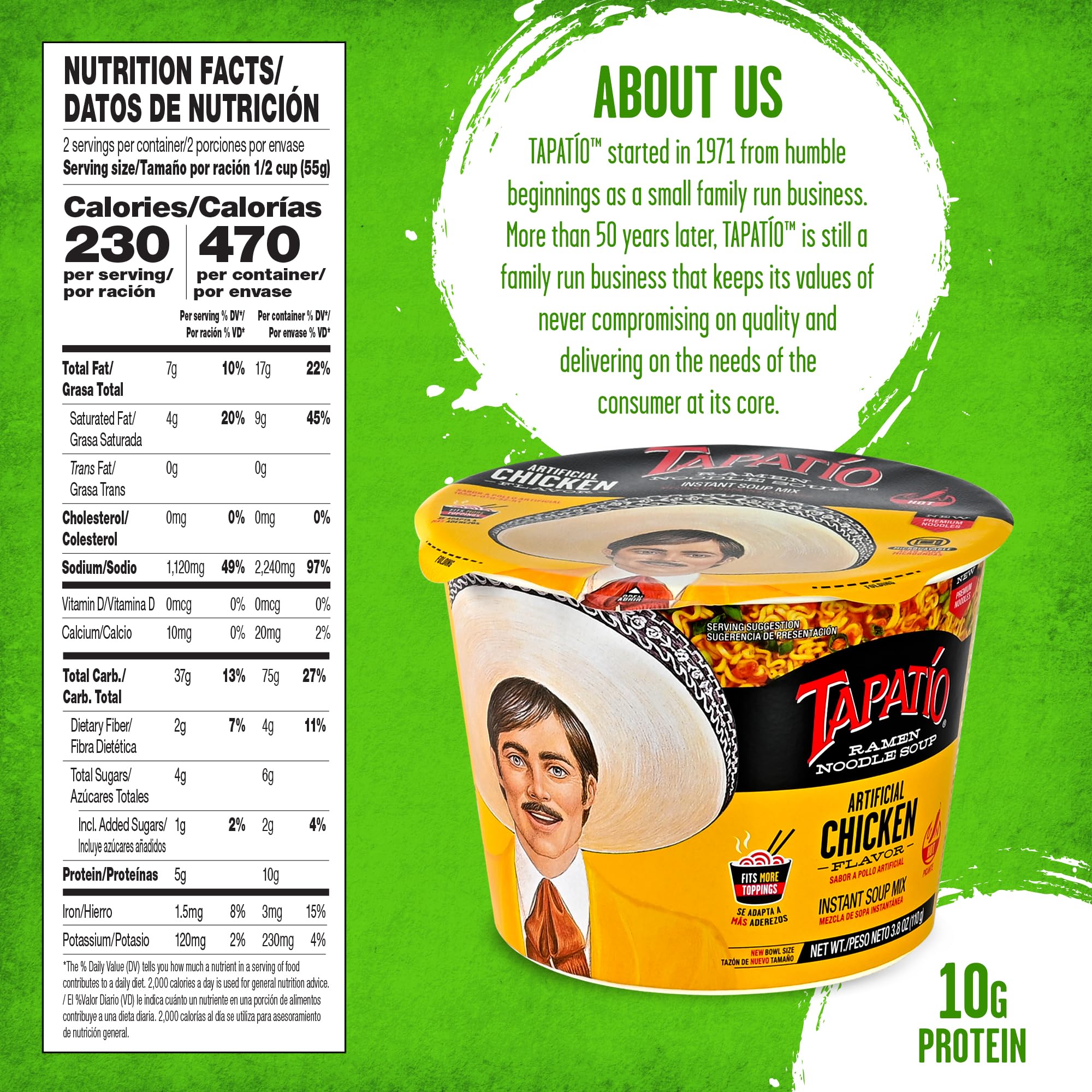 Tapatío ramen being microwaved demonstrating quick, hot meal convenience