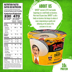 Tapatío ramen being microwaved demonstrating quick, hot meal convenience