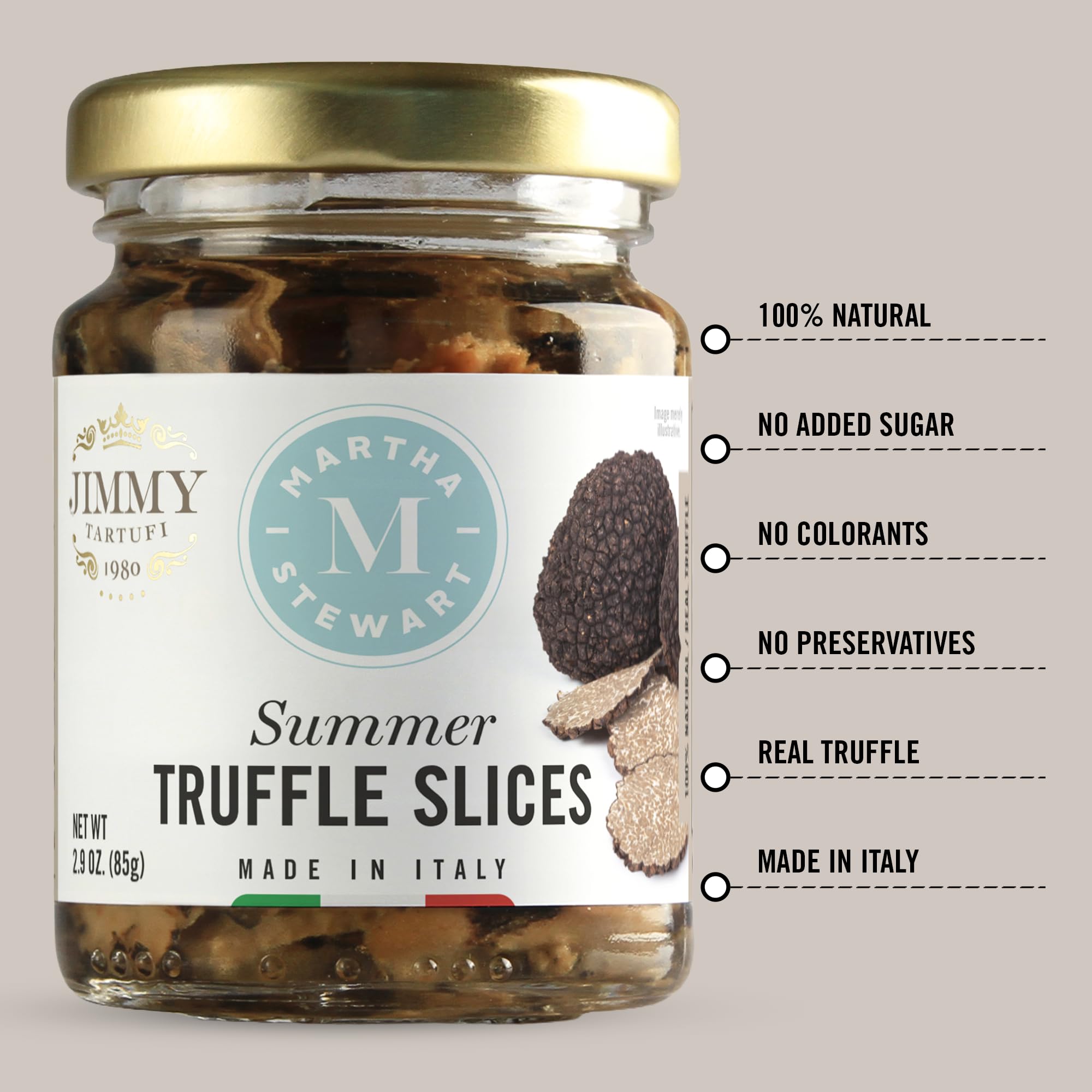 Truffle slices from Tartufi Jimmy finishing bruschetta for gourmet presentation