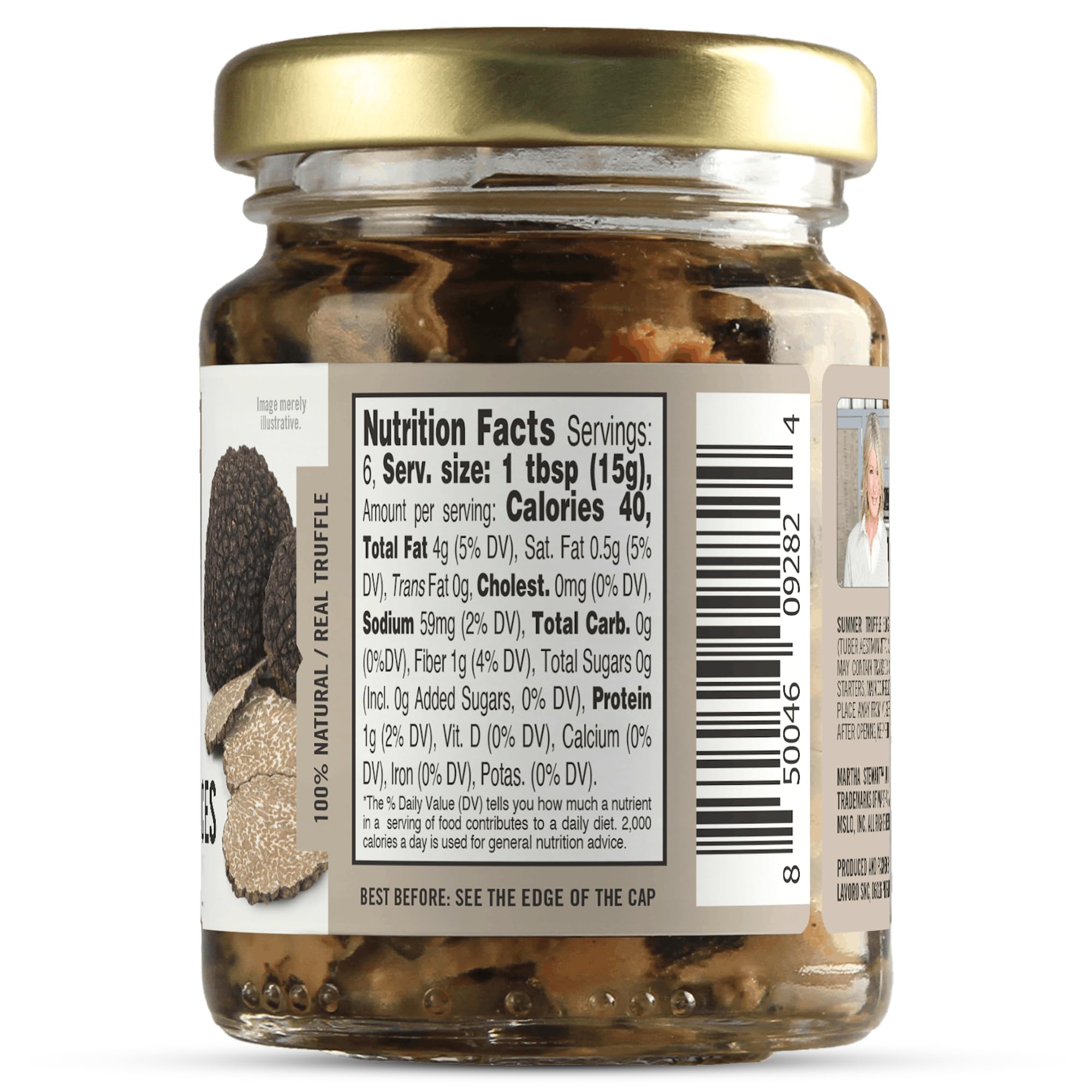 Close-up of a truffle slice texture from Tartufi Jimmy showing natural earthy appearance
