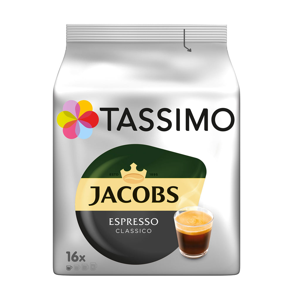 Barcode area on a Tassimo Jacobs T-Disc demonstrating machine-optimized brewing