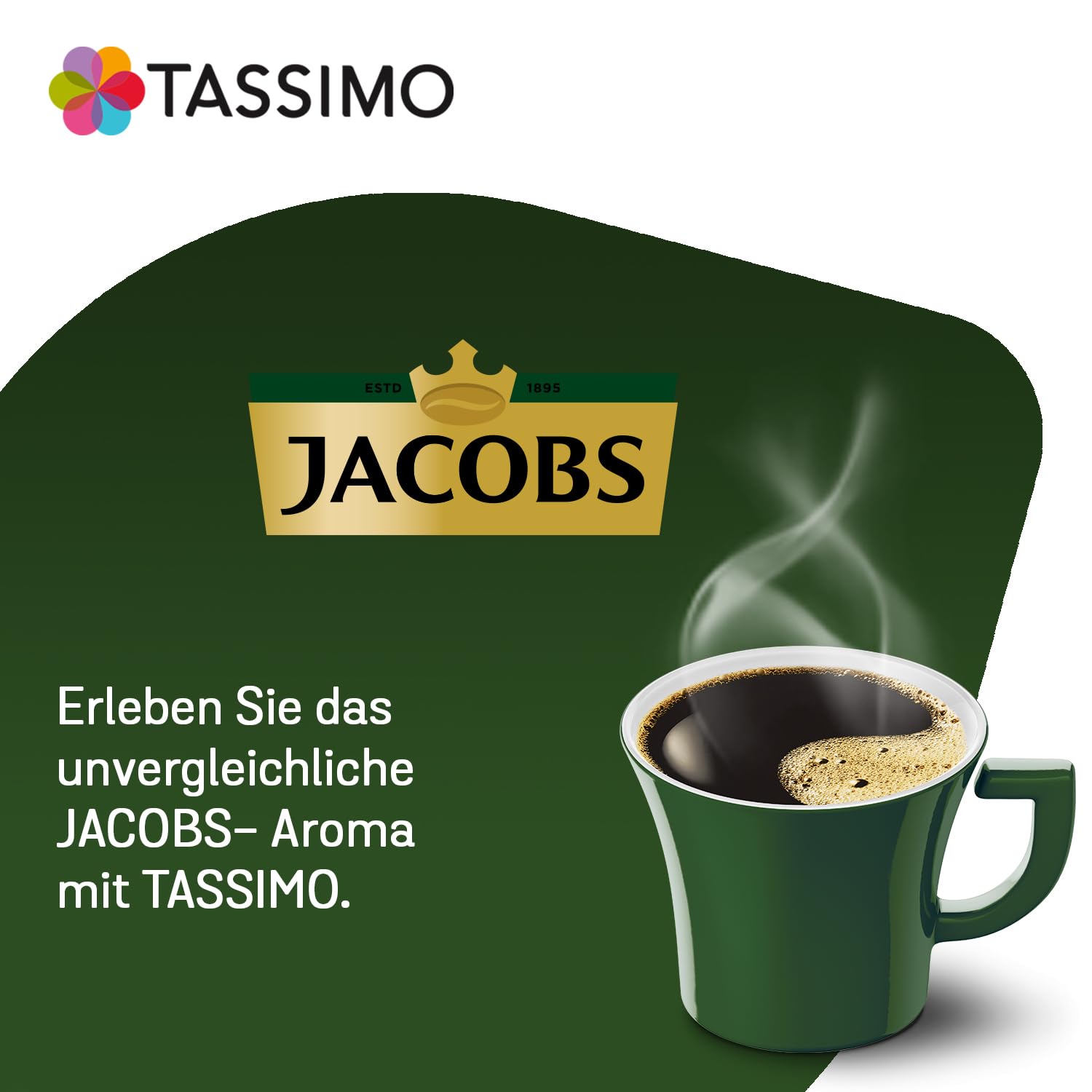 Close-up of a Tassimo Jacobs T-Disc highlighting capsule detail for precise brewing