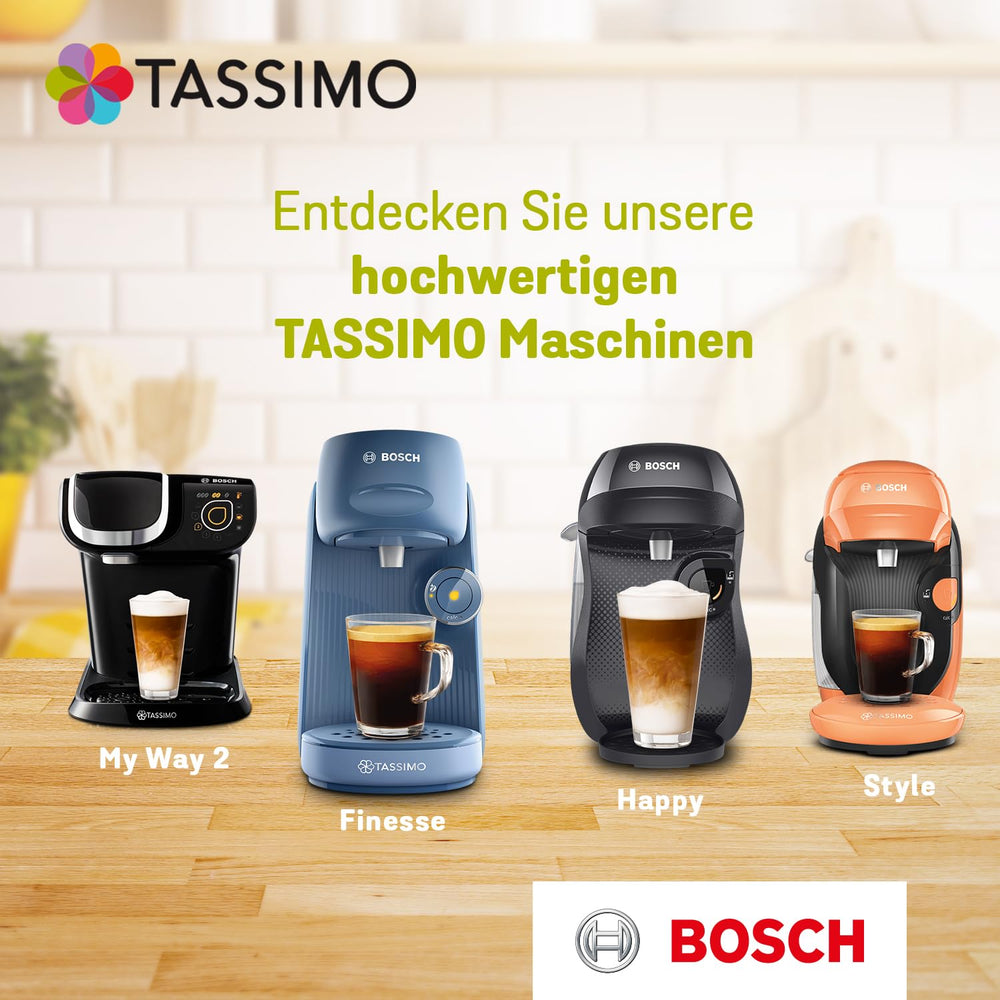 Tassimo Jacobs pack beside a hand for scale to show portion size
