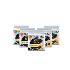Tassimo L'Or XL Classique front pack showing capsules and branding for rich flavor