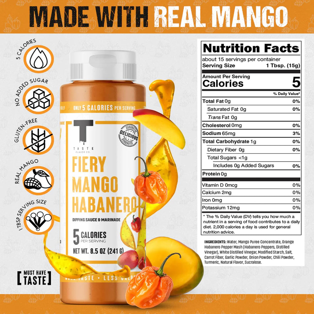 Taste Flavor Co. label close-up highlighting ingredients and branding, aids confident choice