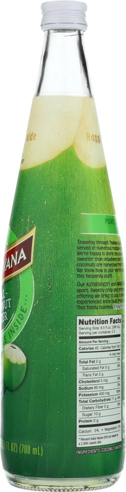 Taste Nirvana bottle held in hand for scale showing generous 23.6-ounce portion benefit