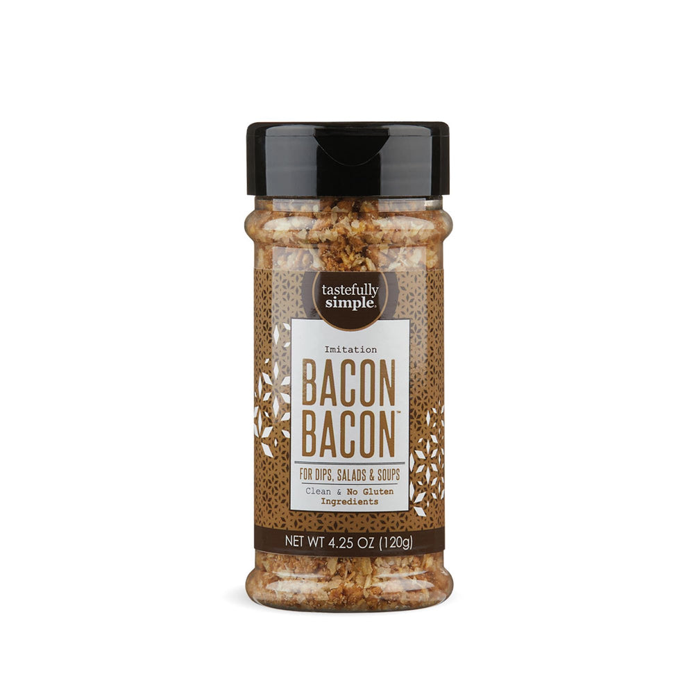 Tastefully Simple front packaging showing bottle and smoky flavor benefit