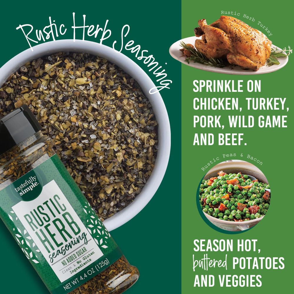 Tastefully Simple seasoning sprinkled on grilled chicken, enhances savory appeal