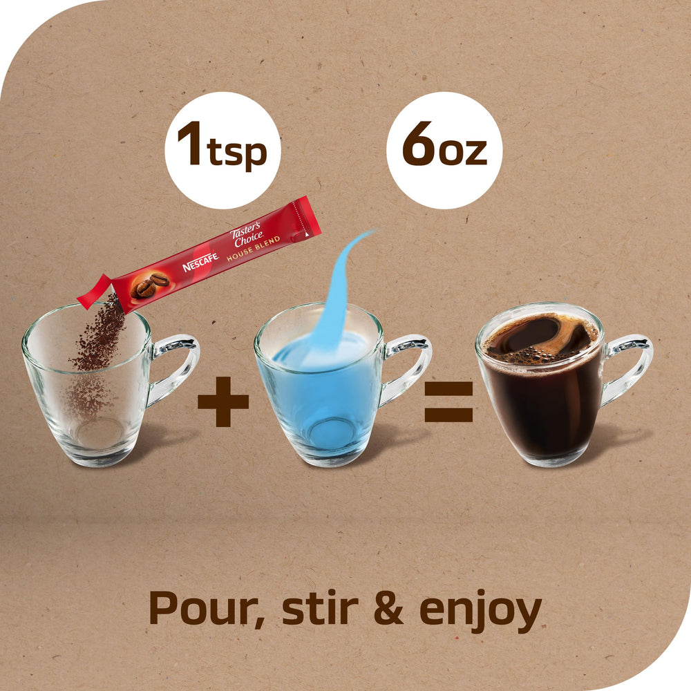 NESCAFÉ Taster's Choice prepared cup steaming to show smooth balanced flavor