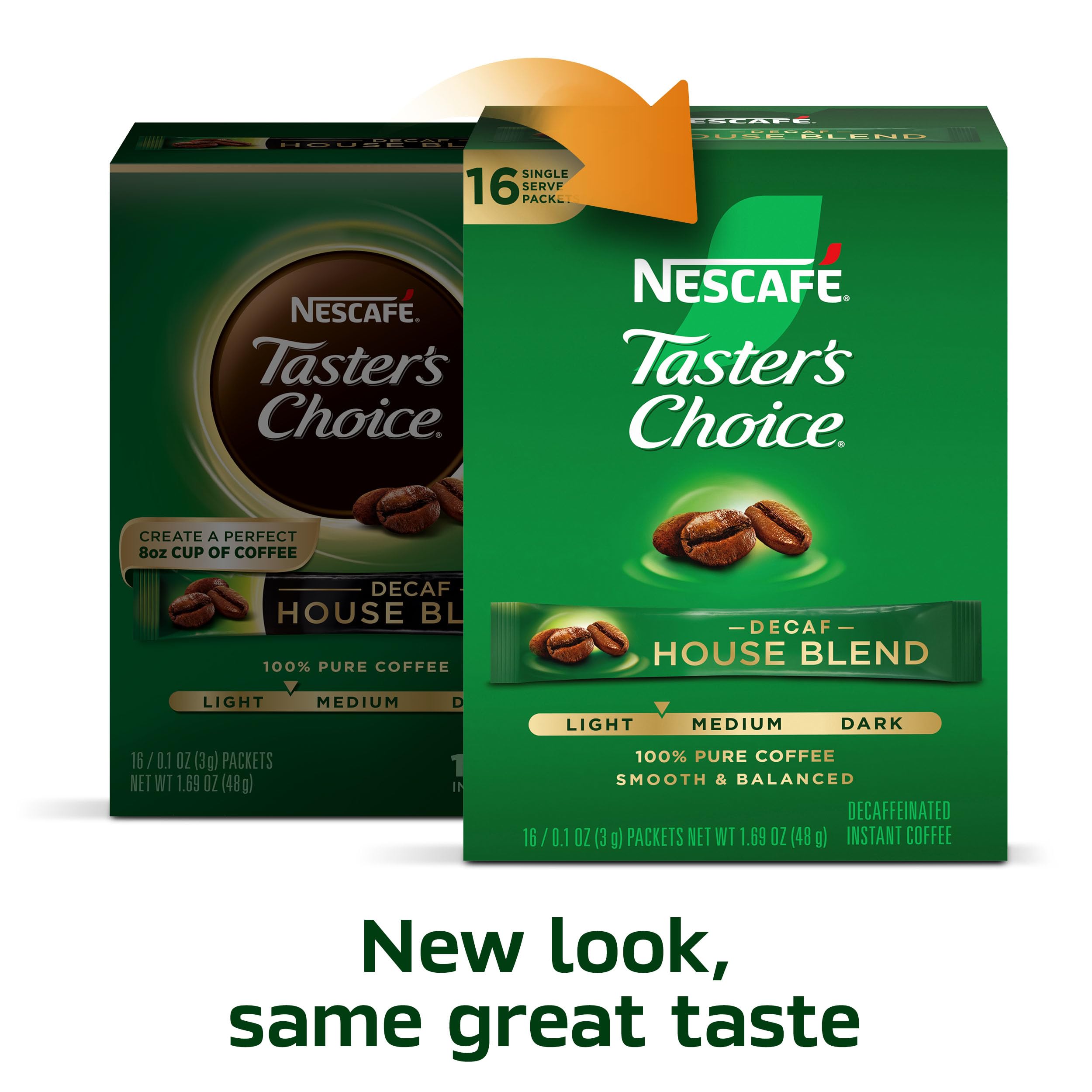 NESCAFÉ Taster's Choice steaming cup ready to drink for quick enjoyment