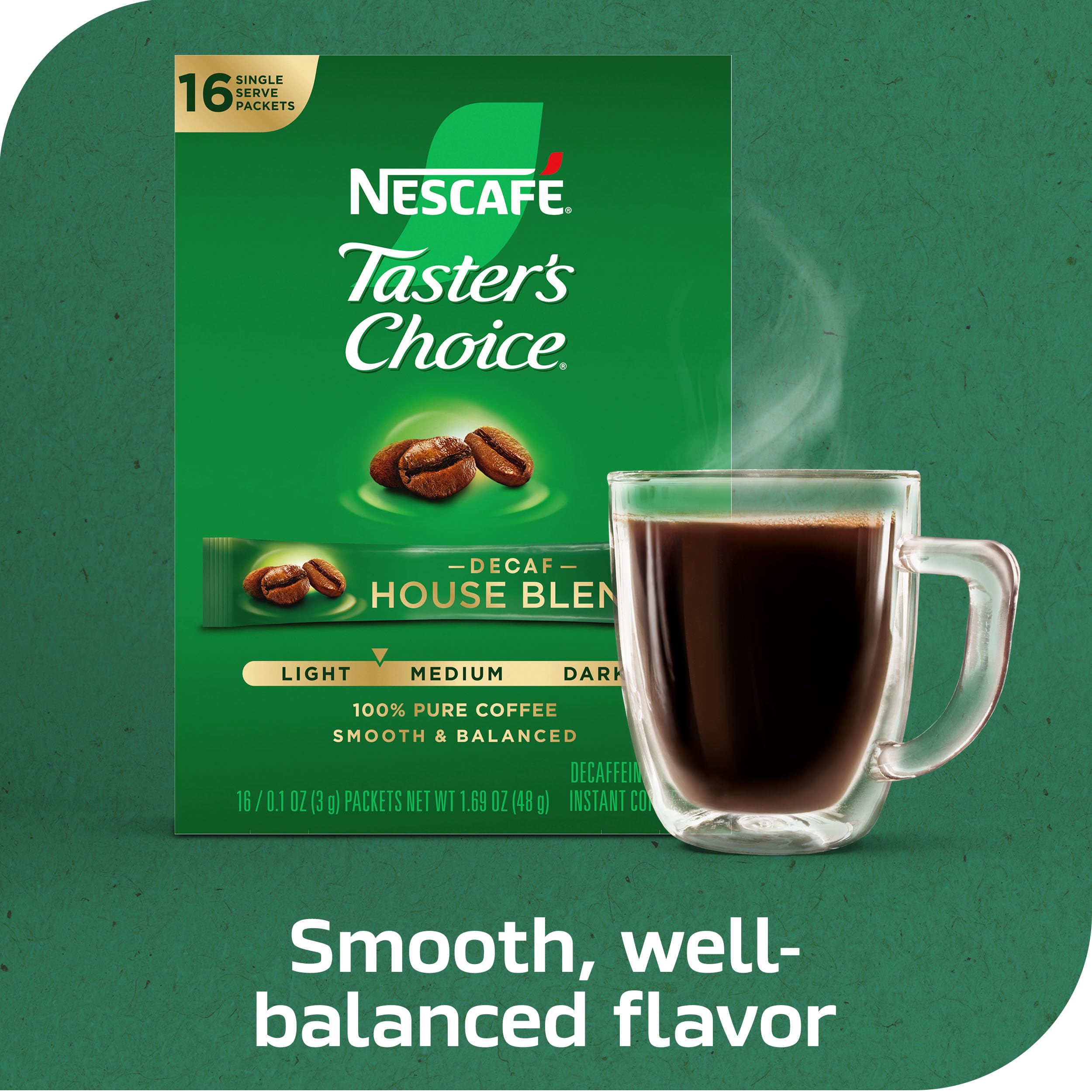 NESCAFÉ Taster's Choice dissolved granules showing smooth texture benefit