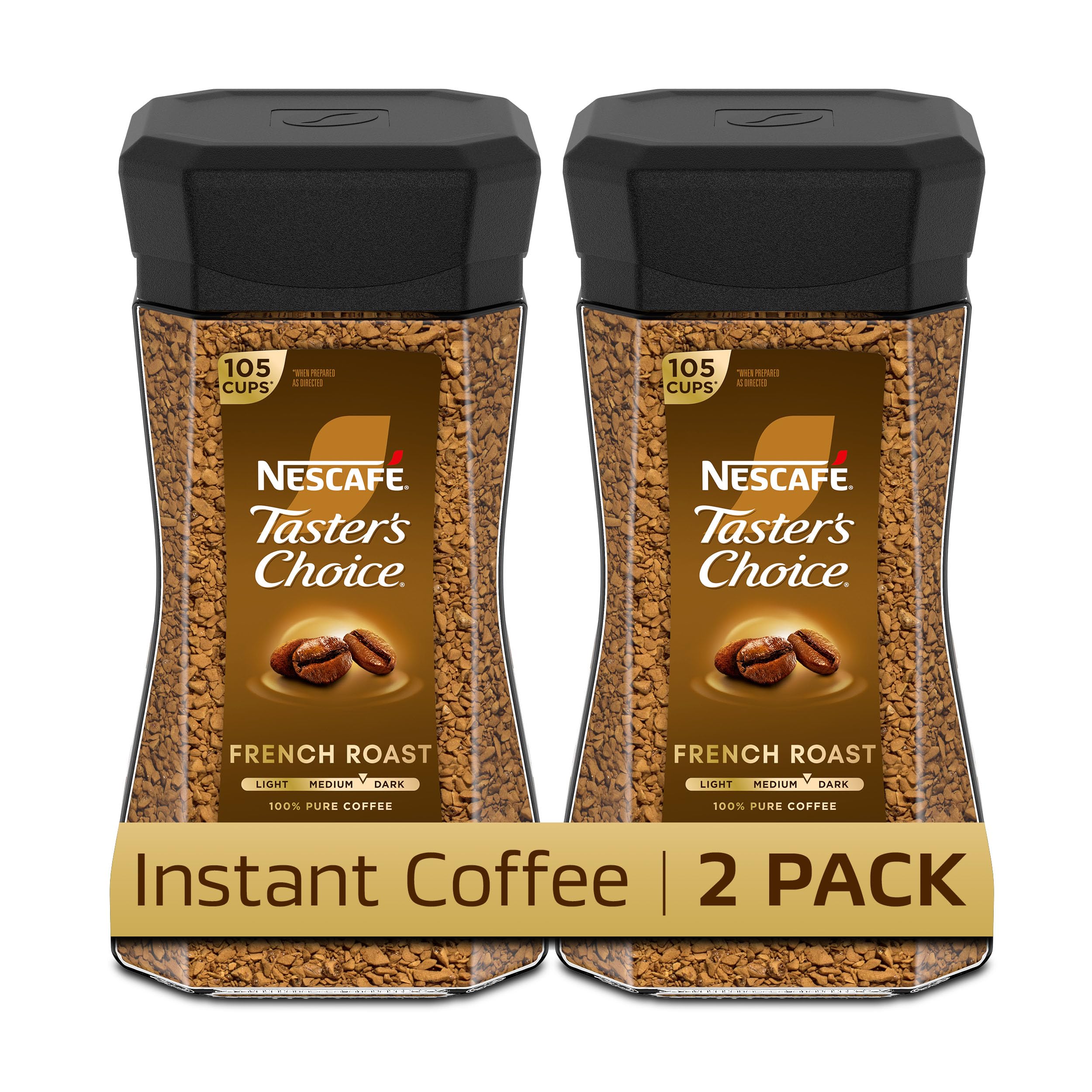 Taster's Choice front packaging showing jar and label for quick identification and confidence