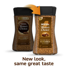 Close-up of Taster's Choice granules highlighting texture for easy dissolution advantage