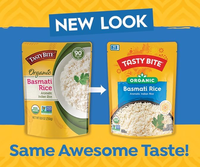 TASTY BITE pouch heating in microwave for fast 90 second meal