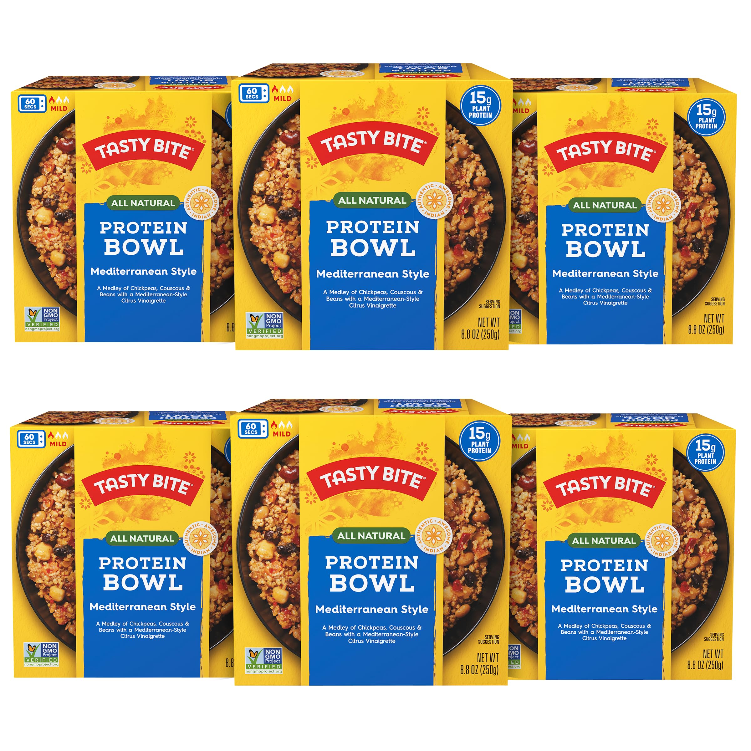 TASTY BITE front packaging showing bowl and benefits