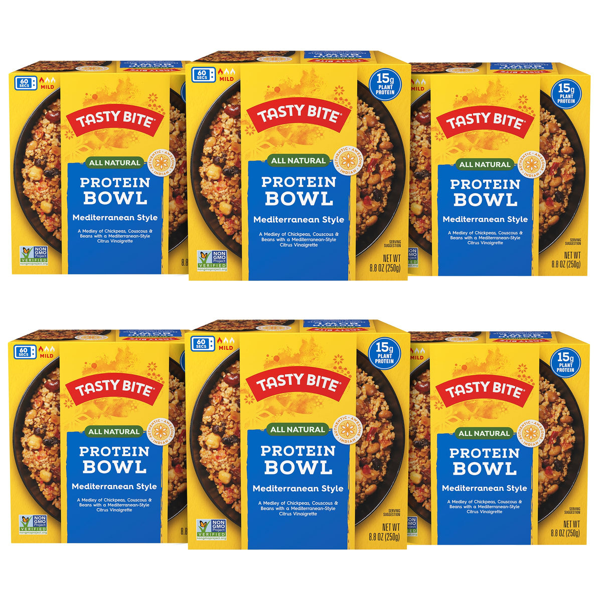 TASTY BITE front packaging showing bowl and benefits