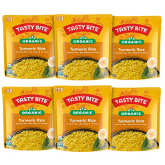 TASTY BITE front packaging showing turmeric rice pouch and quick-serve benefit