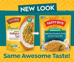TASTY BITE ingredients label showing organic spices and clean ingredient list