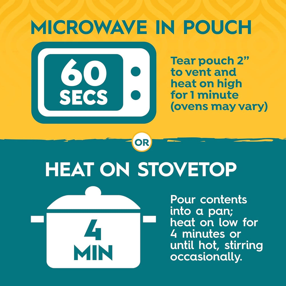 TASTY BITE served over rice showing hearty meal and easy serving idea