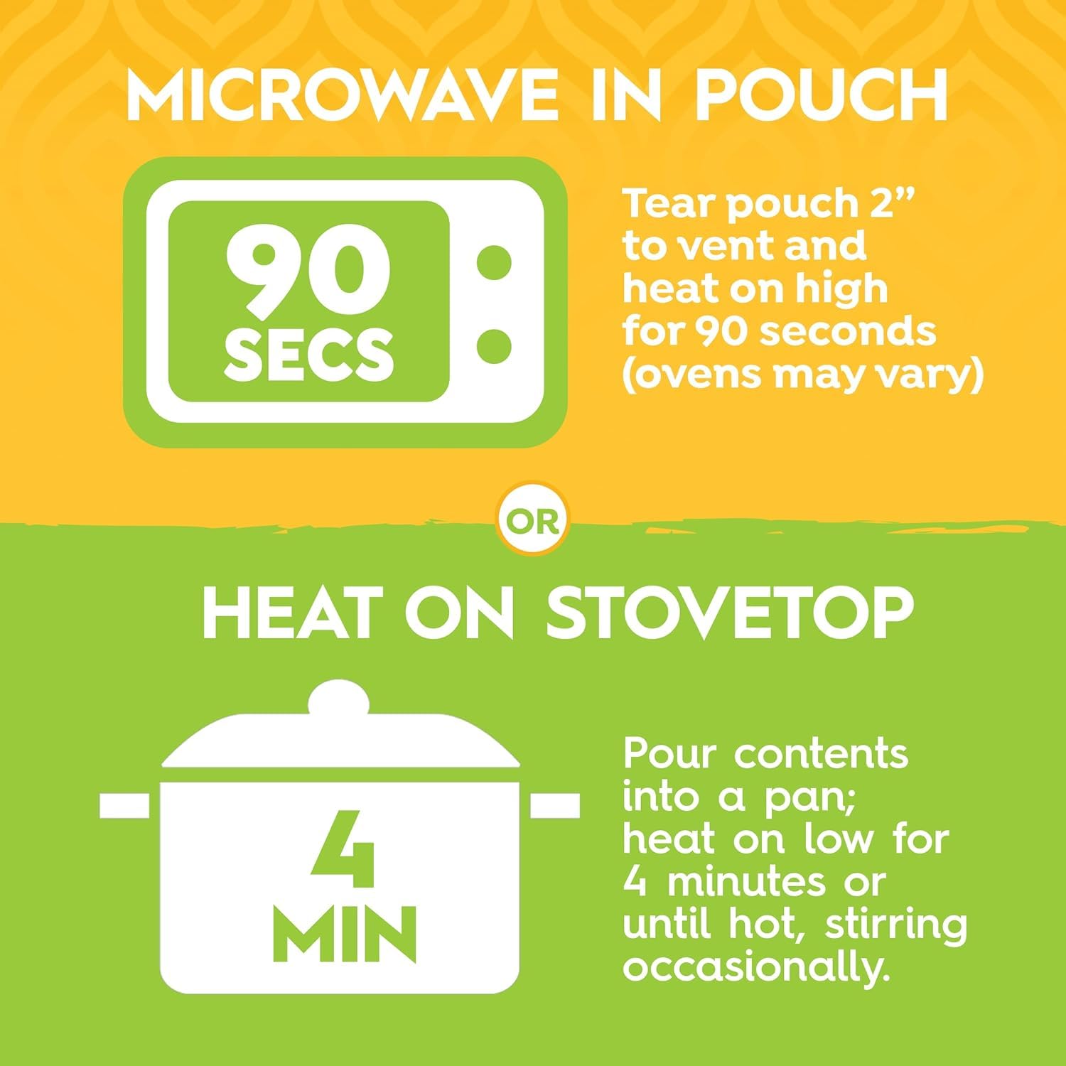 TASTY BITE pouch held in hand illustrating single-serve size convenience