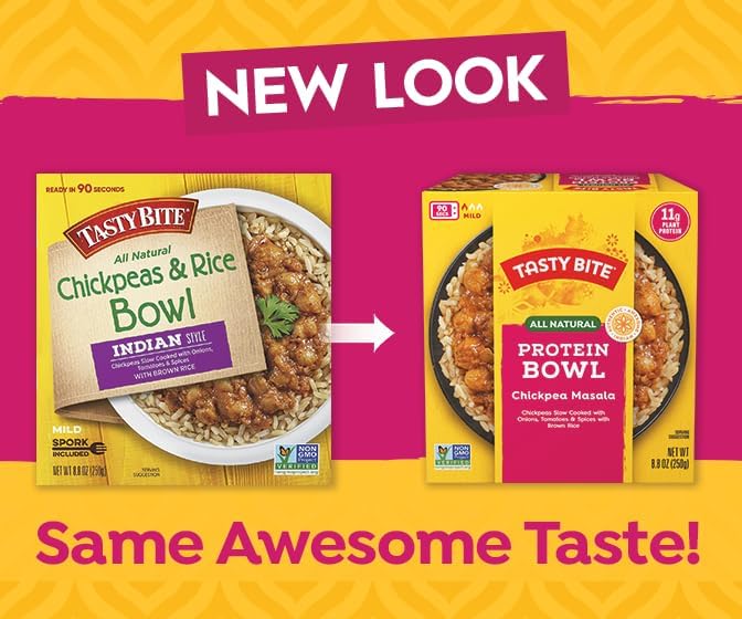 TASTY BITE tray in microwave, fast 90-second heating convenience
