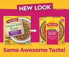 TASTY BITE tray in microwave, fast 90-second heating convenience