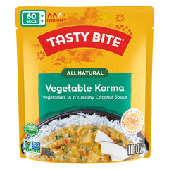 TASTY BITE sauce close-up reveals creamy coconut curry texture and richness