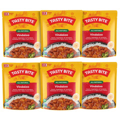 TASTY BITE front packaging showing ready-to-eat vindaloo, quick meal convenience