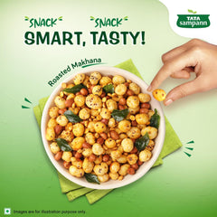 Tata Sampann makhana being roasted in pan for crunchy snacking