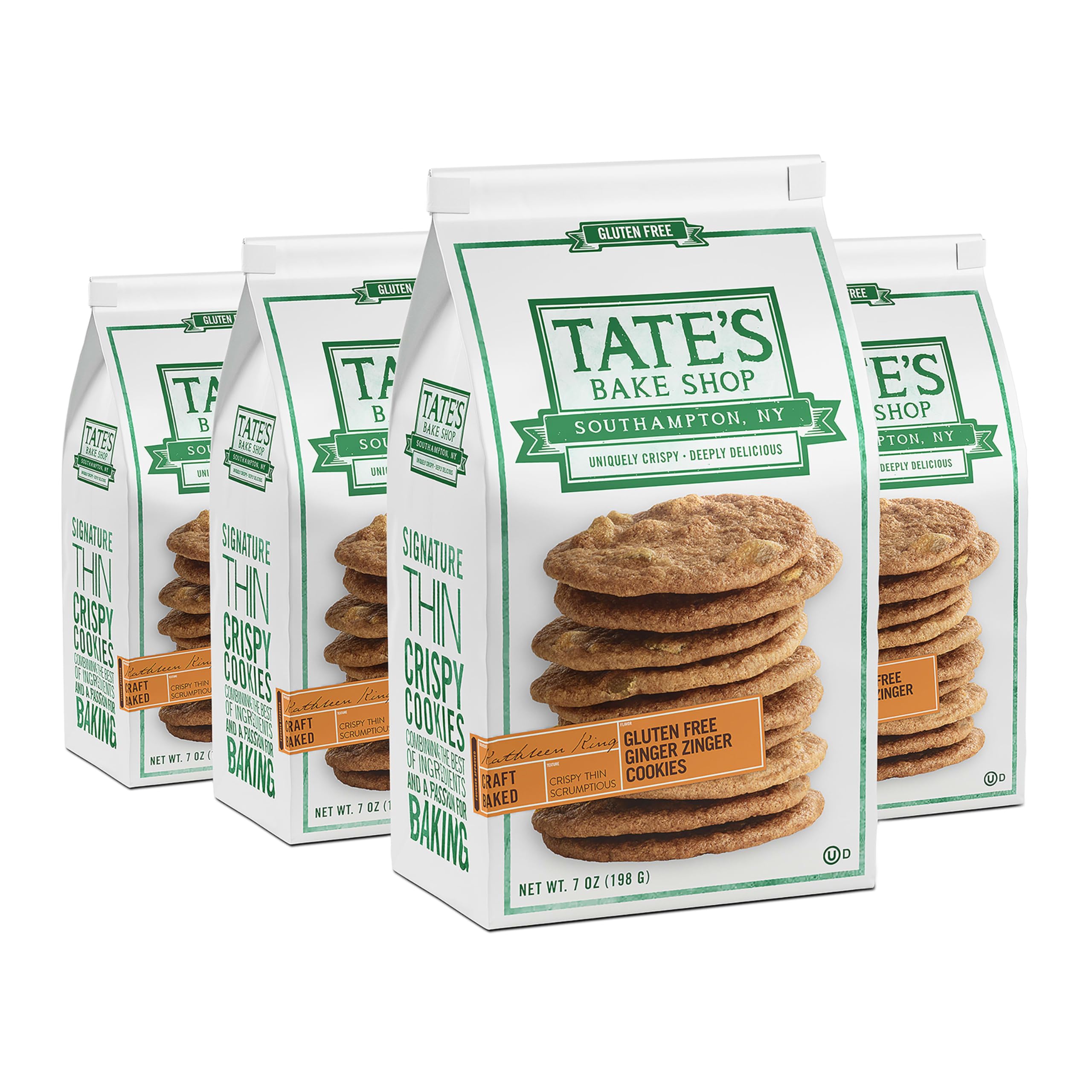 Tate's Bake Shop front packaging showing brand and fresh snack benefit