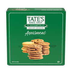 Tate's Bake Shop front packaging shows four-flavor gift box, great for gifting