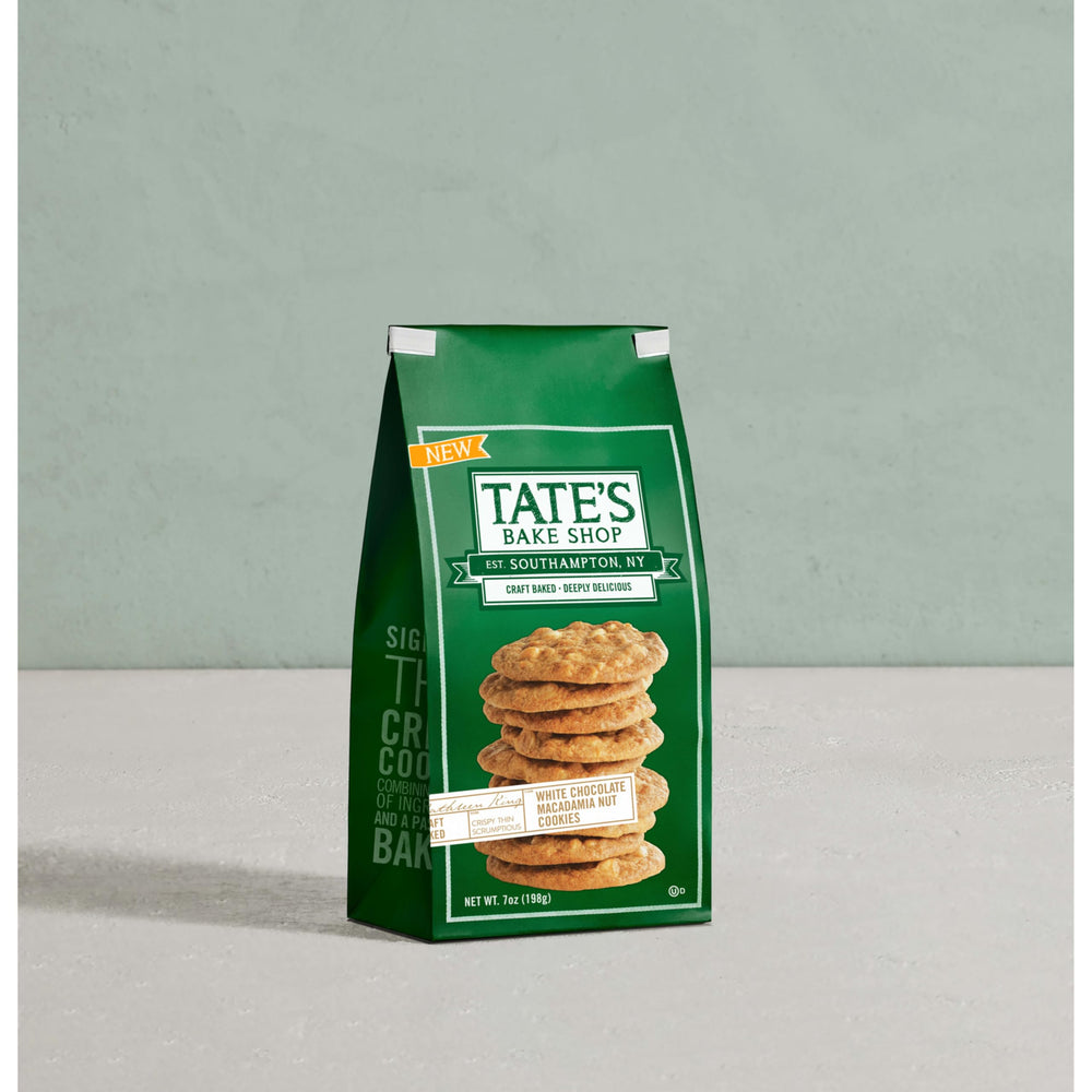 Tate's cookie crumbles atop dessert showing added texture benefit