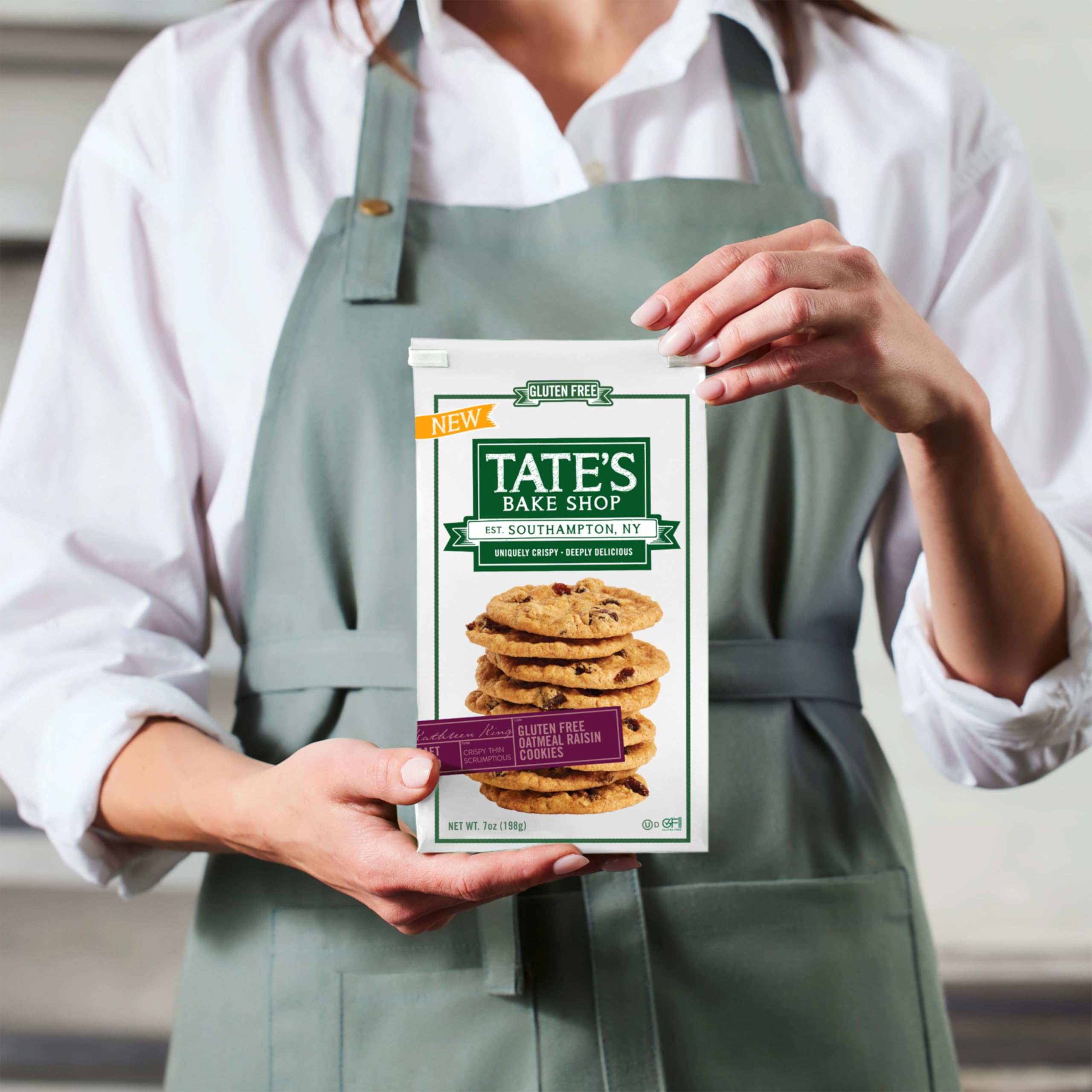 Stacked Tate's 7 oz bags arranged as a gift pack for sharing and gifting convenience
