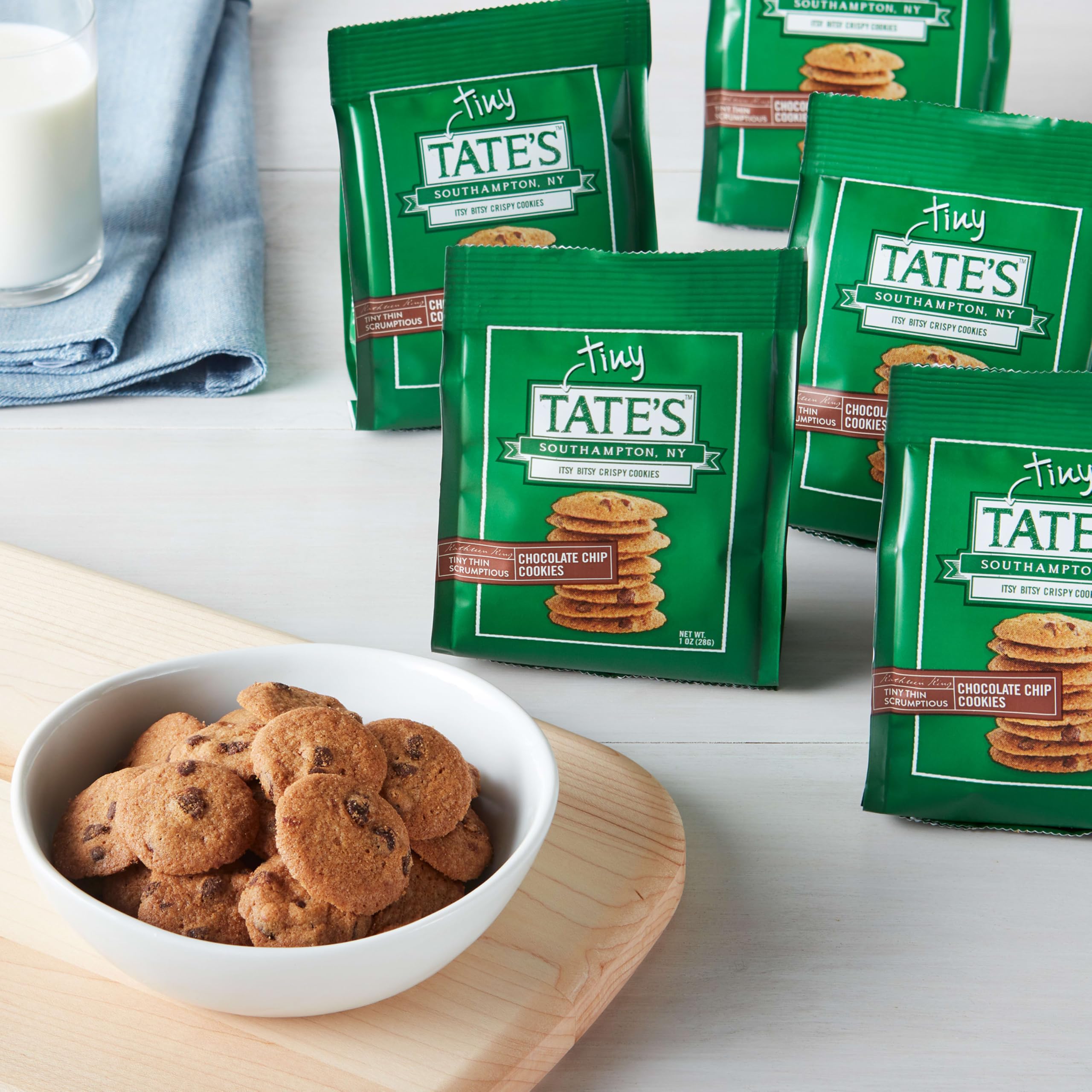 Tate's two-box multipack laid flat to show total 24 snack packs