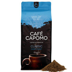 Tattva's Herbs front package of Cafe Capomo showing label and size
