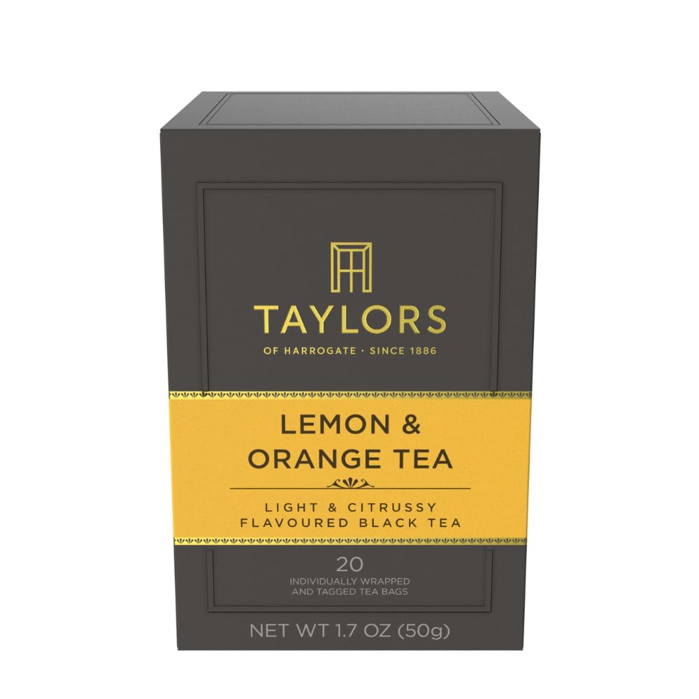 Taylors of Harrogate front packaging showing citrus blend and convenience