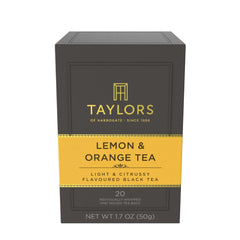 Taylors of Harrogate front packaging showing citrus blend and convenience